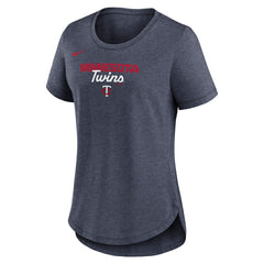Minnesota Twins Nike Women's Arched Tri-Blend T-Shirt - MLB