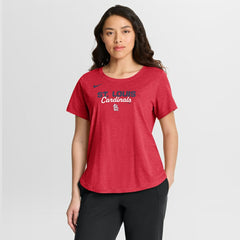 St. Louis Cardinals Nike Women's Arched Tri-Blend T-Shirt - MLB
