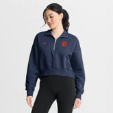 Detroit Tigers Nike Women's Primetime Phoenix Fleece Half-Zip Sweatshirt - MLB
