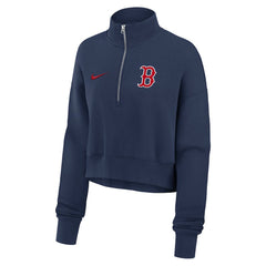 Boston Red Sox Nike Women's Primetime Phoenix Fleece Half-Zip Sweatshirt - MLB