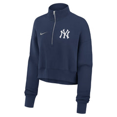New York Yankees Nike Women's Primetime Phoenix Fleece Half-Zip Sweatshirt - MLB