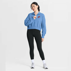 Philadelphia Phillies Nike Women's Primetime Phoenix Fleece Half-Zip Sweatshirt - MLB