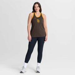 San Diego Padres Nike Women's Tri-Blend Dri-FIT Racerback Tank Top - MLB