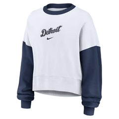 Detroit Tigers Nike Women's Oversized High Hip Fleece Sweatshirt - MLB