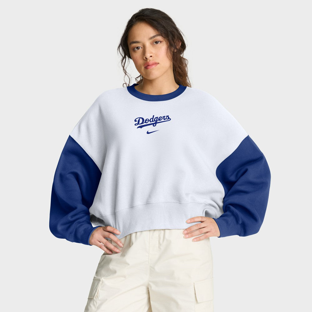 Los Angeles Dodgers Nike Women's Oversized High Hip Fleece Sweatshirt - MLB