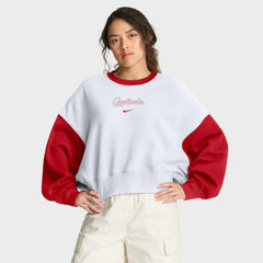 St. Louis Cardinals Nike Women's Oversized High Hip Fleece Sweatshirt - MLB