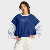 New York Mets Nike Women's Oversized High Hip Fleece Sweatshirt - MLB