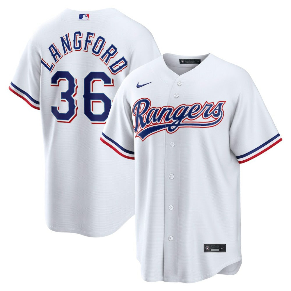 Wyatt Langford Texas Rangers Nike Home Replica Jersey - MLB