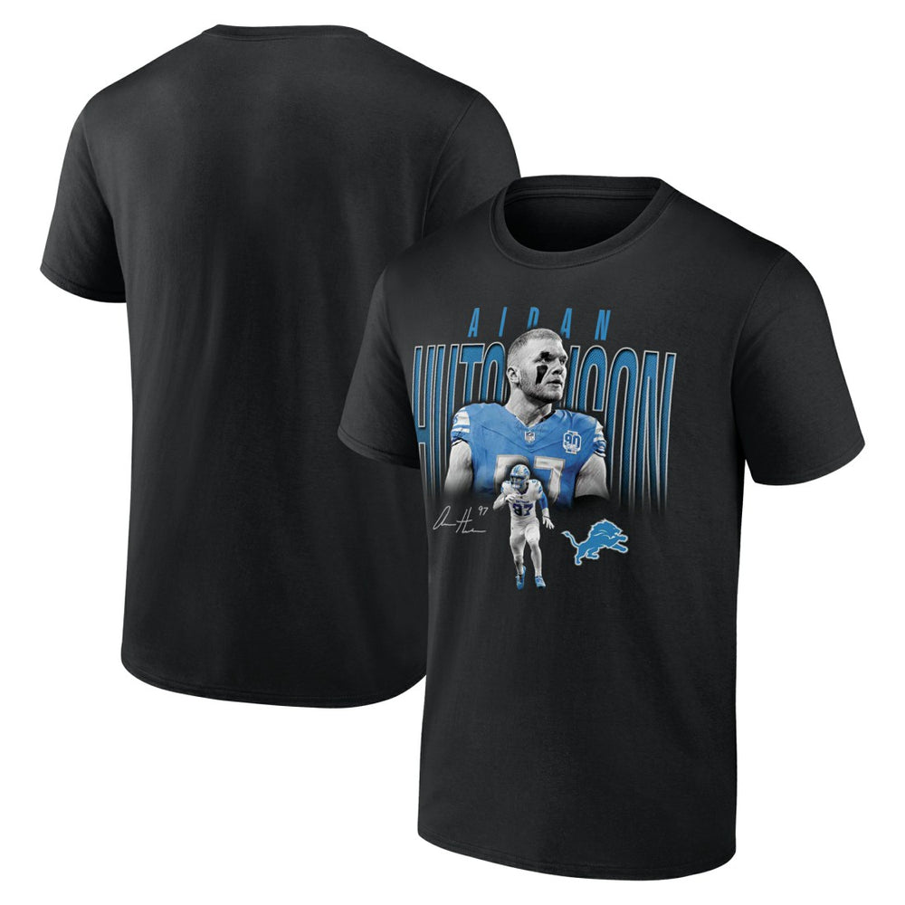 Aidan Hutchinson Detroit Lions Humble Shadow Player T-Shirt Black | NFL