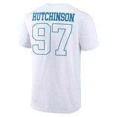 Aidan Hutchinson Detroit Lions Tonal Name & Number T-Shirt White | NFL