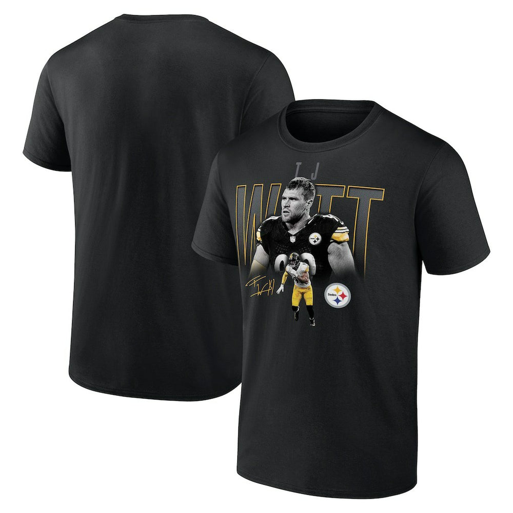 T.J. Watt Pittsburgh Steelers Humble Shadow Player T-Shirt Black | NFL
