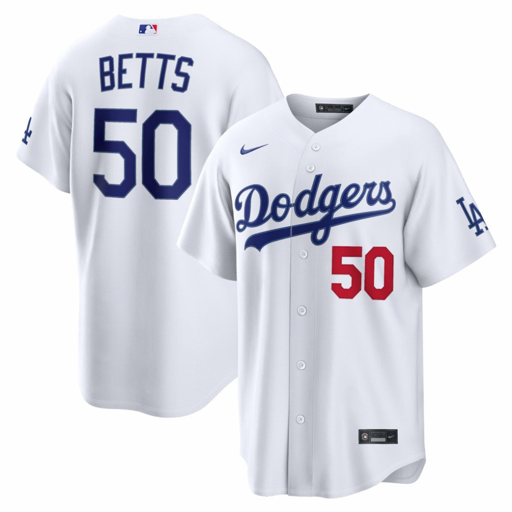Mookie Betts Los Angeles Dodgers Nike Home Stadium Jersey - MLB