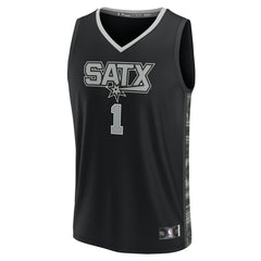 Victor Wembanyama San Antonio Spurs Fast Break Replica Player Jersey Statement Edition Black - NBA