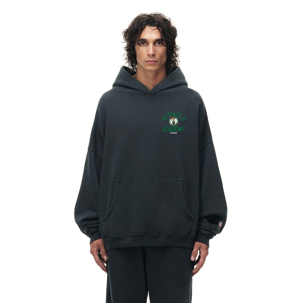 Boston Celtics Unisex Miracle Academy x NBA Collection Vintage Sunfade Hoodie Heather Black - NBA