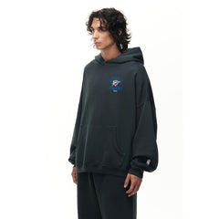 Oklahoma City Thunder Unisex Miracle Academy x NBA Collection Vintage Sunfade Hoodie Heather Black - NBA