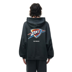 Oklahoma City Thunder Unisex Miracle Academy x NBA Collection Vintage Sunfade Hoodie Heather Black - NBA