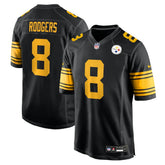 Aaron Rodgers Pittsburgh Steelers Alternate Game Jersey Black | Nike for Sale