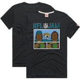Travis Hunter Jacksonville Jaguars Homage Unisex NFL Jam Tri-Blend T-Shirt Black | NFL