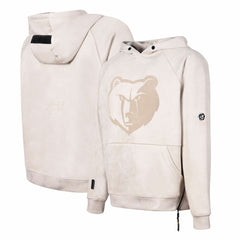Memphis Grizzlies Protege Eco-Friendly Functional Suede Fashion Tonal Hoodie Cream - NBA