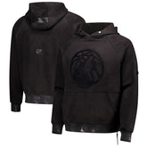 Minnesota Timberwolves Protege Eco-Friendly Functional Suede Fashion Tonal Hoodie Black - NBA