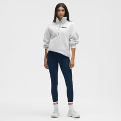 Florida Panthers lululemon Women's Long Scuba Oversized Half-Zip Funnel Neck - Heathered Core Ultra Light Grey - NHL