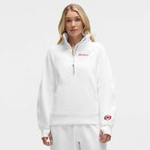 Carolina Hurricanes lululemon Women's Long Scuba Oversized Half-Zip Funnel Neck - White - NHL
