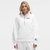 Colorado Avalanche lululemon Women's Long Scuba Oversized Half-Zip Funnel Neck - White - NHL