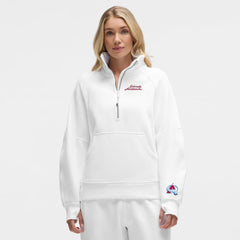 Colorado Avalanche lululemon Women's Long Scuba Oversized Half-Zip Funnel Neck - White - NHL