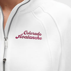 Colorado Avalanche lululemon Women's Long Scuba Oversized Half-Zip Funnel Neck - White - NHL