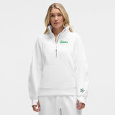 Dallas Stars lululemon Women's Long Scuba Oversized Half-Zip Funnel Neck - White - NHL