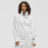 Minnesota Wild lululemon Women's Long Scuba Oversized Half-Zip Funnel Neck - White - NHL