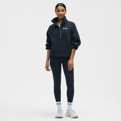 Seattle Kraken lululemon Women's Long Scuba Oversized Half-Zip Funnel Neck - True Navy - NHL