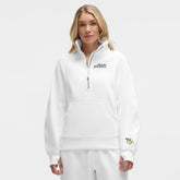 Nashville Predators lululemon Women's Long Scuba Oversized Half-Zip Funnel Neck - White - NHL