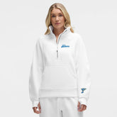 St. Louis Blues lululemon Women's Long Scuba Oversized Half-Zip Funnel Neck - White - NHL