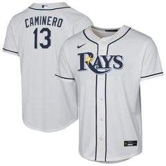 Junior Caminero Tampa Bay Rays Nike Youth Home Replica Player Jersey - MLB