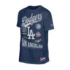 Los Angeles Dodgers New Era Oversized Throwback Distressed T-Shirt - MLB