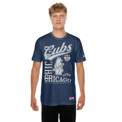 Chicago Cubs New Era Oversized Throwback Distressed T-Shirt - MLB