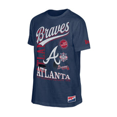 Atlanta Braves New Era Oversized Throwback Distressed T-Shirt - MLB