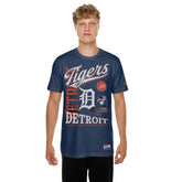 Detroit Tigers New Era Oversized Throwback Distressed T-Shirt - MLB