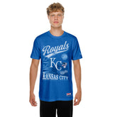 Kansas City Royals New Era Oversized Throwback Distressed T-Shirt - MLB