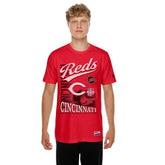 Cincinnati Reds New Era Oversized Throwback Distressed T-Shirt - MLB