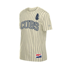 Chicago Cubs New Era Throwback Meshback Pinstripe T-Shirt - MLB