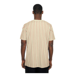 Cincinnati Reds New Era Throwback Meshback Pinstripe T-Shirt - MLB