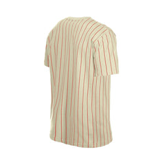 Cincinnati Reds New Era Throwback Meshback Pinstripe T-Shirt - MLB