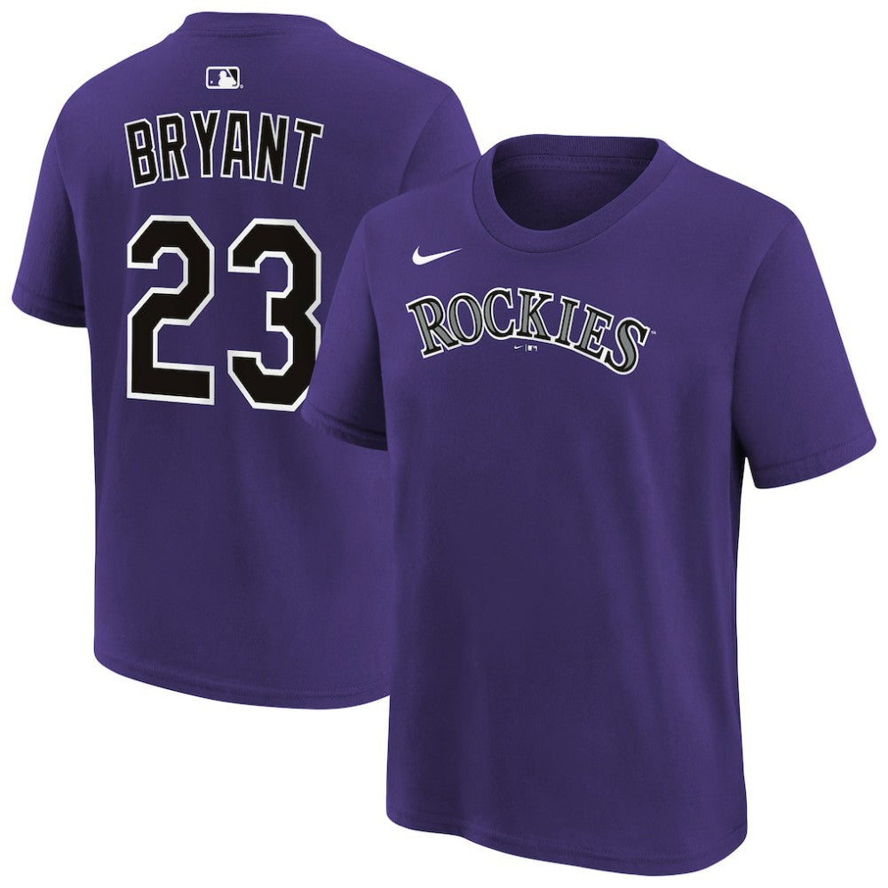 Kris Bryant Colorado Rockies Nike Youth Name & Number T-Shirt - MLB