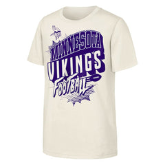 Minnesota Vikings Outerstuff Youth Action Comic T-Shirt Natural | NFL