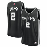 Dylan Harper San Antonio Spurs 2025 NBA Draft First Round Pick Fast Break Replica Jersey Icon Edition Black - NBA