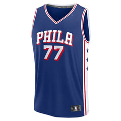 V. J. Edgecombe Philadelphia 76ers Youth 2025 NBA Draft First Round Pick Fast Break Replica Jersey Icon Edition Royal - NBA