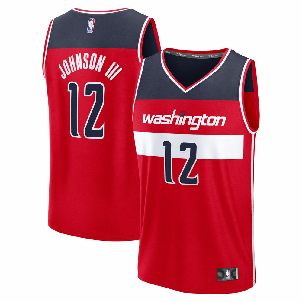 Tre Johnson III Washington Wizards Youth 2025 NBA Draft First Round Pick Fast Break Replica Jersey Icon Edition Red - NBA
