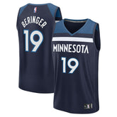 Joan Beringer Minnesota Timberwolves 2025 NBA Draft First Round Pick Fast Break Replica Jersey Icon Edition Navy - NBA